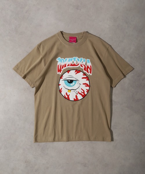MISHKA（ミシカ）の「MISHKA TEE SHIRT ミシカ 半袖 Tシャツ（Tシャツ/カットソー・メンズ・ホワイト系3/ブラック系4/ホワイト系5/グレー/ブラック/ホワイト系/ホワイト系1/ホワイト系2/カーキ/ブラック系5/ブラック系/イエロー/イエロー系/ピンク系1/イエロー系1/ピンク系2/カーキ系/ベージュ/ホワイト/ピンク系/グリーン/ブラック系3/グリーン系/ホワイト系4/ホワイト系6/ブラック系2・XL/M/L）」の19枚目の写真
