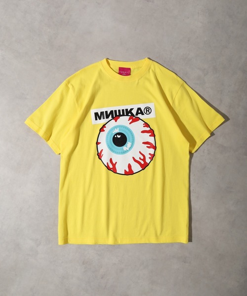MISHKA（ミシカ）の「MISHKA TEE SHIRT ミシカ 半袖 Tシャツ（Tシャツ/カットソー・メンズ・ホワイト系3/ブラック系4/ホワイト系5/グレー/ブラック/ホワイト系/ホワイト系1/ホワイト系2/カーキ/ブラック系5/ブラック系/イエロー/イエロー系/ピンク系1/イエロー系1/ピンク系2/カーキ系/ベージュ/ホワイト/ピンク系/グリーン/ブラック系3/グリーン系/ホワイト系4/ホワイト系6/ブラック系2・XL/M/L）」の22枚目の写真