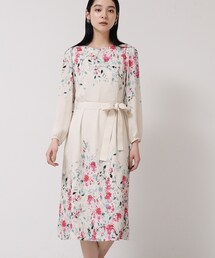 【&yours project／SS～L】パネル柄ワンピース