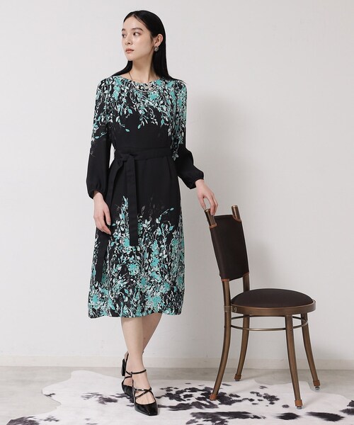 Sunauna（スーナウーナ）の「【&yours project／SS～L】パネル柄ワンピース（ワンピース・レディース・グレー系/ブラック系/ベージュ系・34/36/38/40）」の22枚目の写真