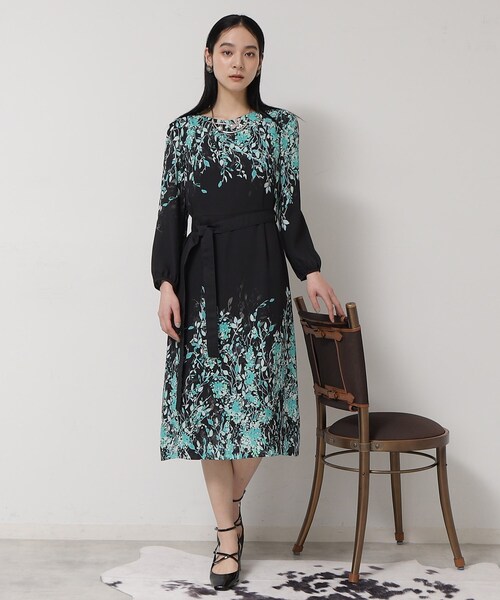 Sunauna（スーナウーナ）の「【&yours project／SS～L】パネル柄ワンピース（ワンピース・レディース・グレー系/ブラック系/ベージュ系・34/36/38/40）」の21枚目の写真