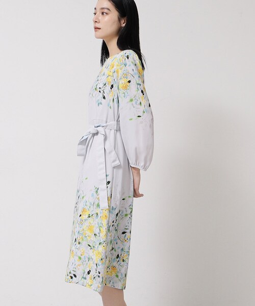 Sunauna（スーナウーナ）の「【&yours project／SS～L】パネル柄ワンピース（ワンピース・レディース・グレー系/ブラック系/ベージュ系・34/36/38/40）」の18枚目の写真