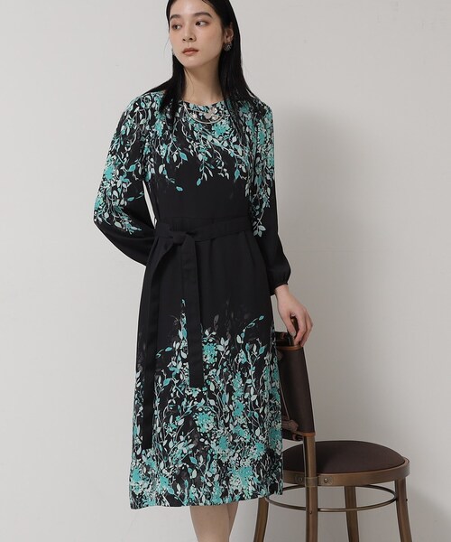 Sunauna（スーナウーナ）の「【&yours project／SS～L】パネル柄ワンピース（ワンピース・レディース・グレー系/ブラック系/ベージュ系・34/36/38/40）」の16枚目の写真