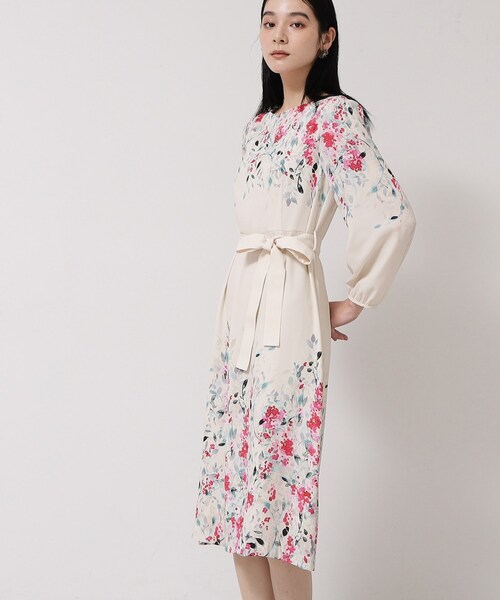 Sunauna（スーナウーナ）の「【&yours project／SS～L】パネル柄ワンピース（ワンピース・レディース・グレー系/ブラック系/ベージュ系・34/36/38/40）」の13枚目の写真