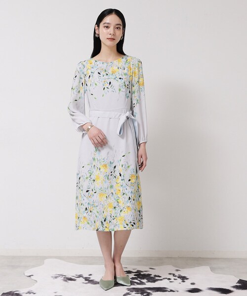 Sunauna（スーナウーナ）の「【&yours project／SS～L】パネル柄ワンピース（ワンピース・レディース・グレー系/ブラック系/ベージュ系・34/36/38/40）」の11枚目の写真