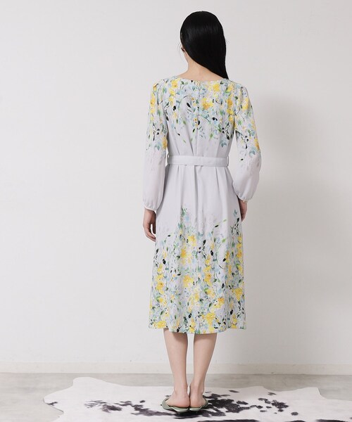 Sunauna（スーナウーナ）の「【&yours project／SS～L】パネル柄ワンピース（ワンピース・レディース・グレー系/ブラック系/ベージュ系・34/36/38/40）」の8枚目の写真