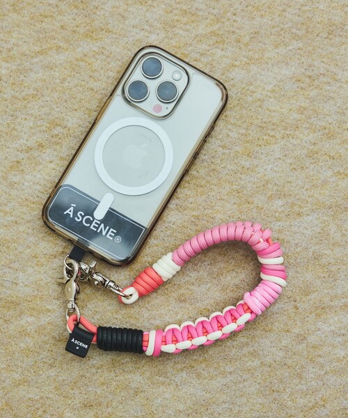 A SCENE(エーシーン)の「A SCENE/エーシーン DESIGN PARACORD STRAP デザインパラコードストラップ(スマホグッズ・レディース・ブラック/その他/シルバー/イエロー/ピンク・ONE SIZE)」の4枚目の写真