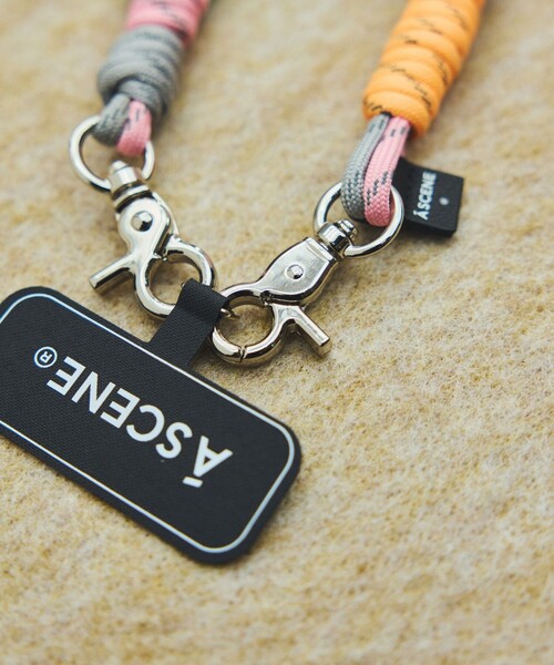 A SCENE(エーシーン)の「A SCENE/エーシーン DESIGN PARACORD STRAP デザインパラコードストラップ(スマホグッズ・レディース・ブラック/その他/シルバー/イエロー/ピンク・ONE SIZE)」の21枚目の写真
