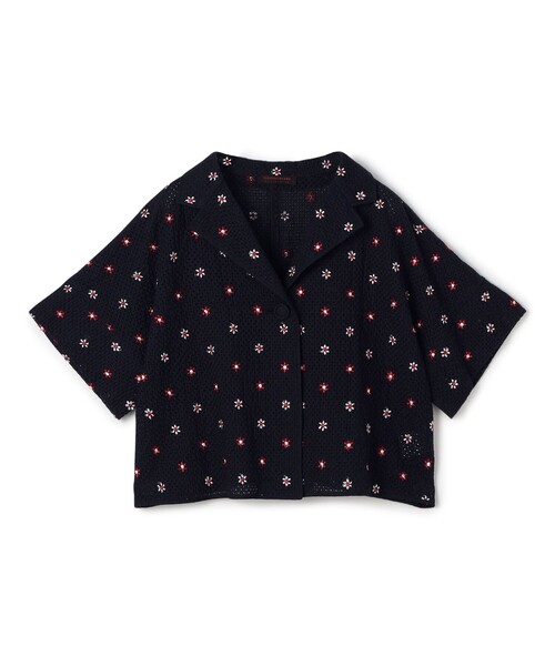 ELLIE フラワージャケットBLACK セール】リーシェフラワー ボレロジャケット（その他アウター