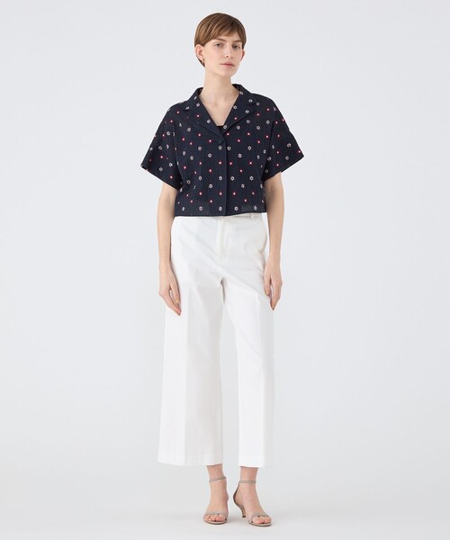 TOMORROWLAND collection（トゥモローランドコレクション）の「リーシェフラワー ボレロジャケット（その他アウター・レディース・ネイビー/ホワイト系その他・36）」の3枚目の写真