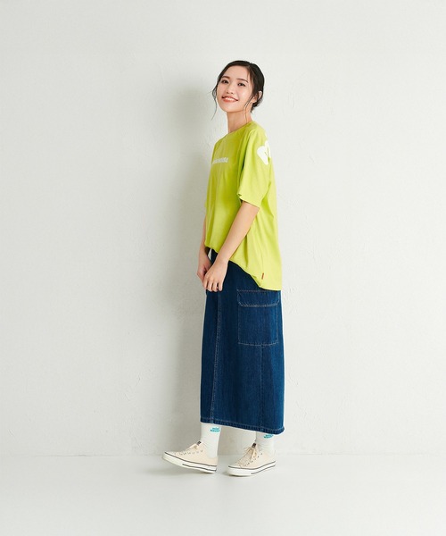 MIKI HOUSE(ミキハウス)の「【WEB限定】バックロゴ半袖Tシャツ(大人用)(Tシャツ/カットソー・レディース・イエロー/パープル/レッド/グリーン/ホワイト/ライトグリーン/ネイビー/ブルー・L(175-185cm)/M(165-175cm)/S(155-165cm))」の19枚目の写真
