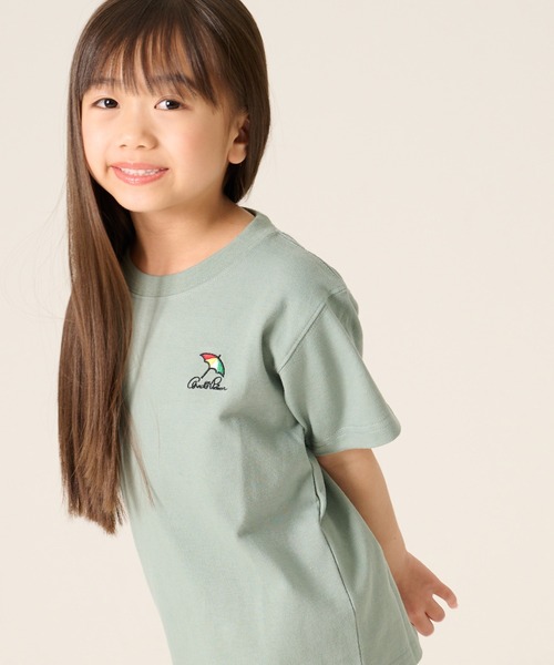Arnold Palmer(アーノルドパーマー)の「ヘビーウエイト天竺 半袖 Tシャツ(Tシャツ/カットソー・キッズ・ホワイト/モスグリーン/クリーム・95cm/105cm/115cm/125cm/135cm/145cm)」の3枚目の写真