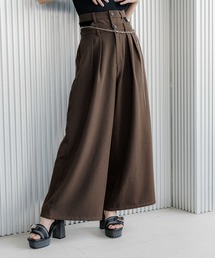 HARE | Ｗウエストタックワイドパンツ(HARE)(その他パンツ)
