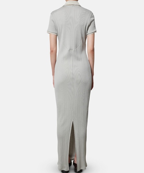iRENE(アイレネ)の「コットンテレコポロドレス / Cotton Teleco Polo Dress(ワンピース・レディース・ネイビー/グレー・36)」の5枚目の写真