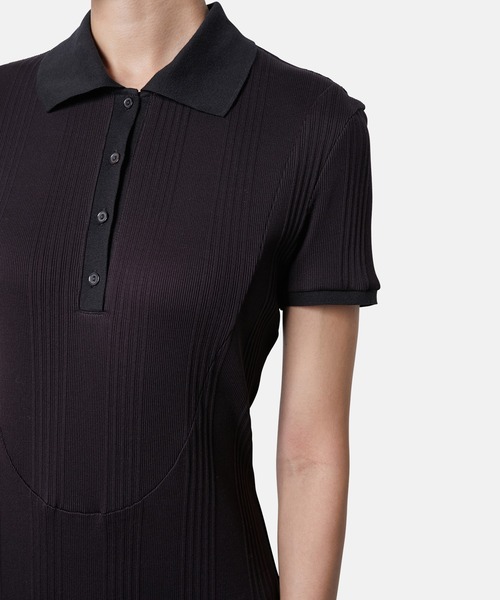 iRENE(アイレネ)の「コットンテレコポロドレス / Cotton Teleco Polo Dress(ワンピース・レディース・ネイビー/グレー・36)」の13枚目の写真
