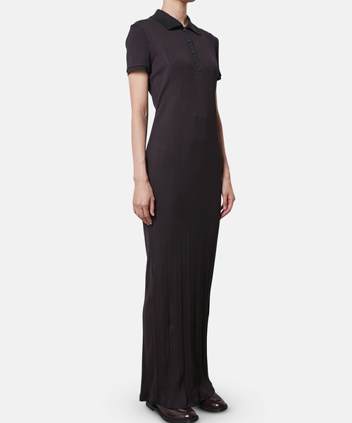 iRENE(アイレネ)の「コットンテレコポロドレス / Cotton Teleco Polo Dress(ワンピース・レディース・ネイビー/グレー・36)」の11枚目の写真