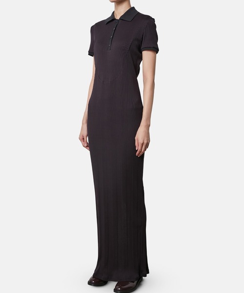 iRENE(アイレネ)の「コットンテレコポロドレス / Cotton Teleco Polo Dress(ワンピース・レディース・ネイビー/グレー・36)」の10枚目の写真
