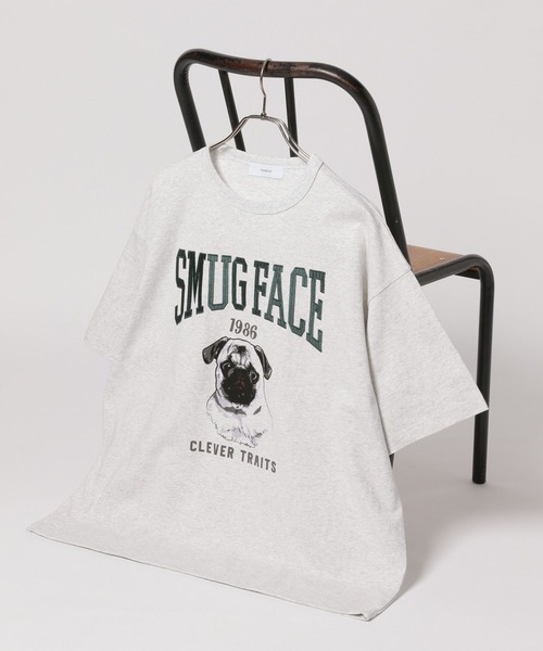 RAGEBLUE（レイジブルー）の「カレッジロゴ刺繍/オーバーサイズTシャツ（Tシャツ/カットソー・メンズ・ホワイト/グリーン/ネイビー・LARGE/MEDIUM）」の2枚目の写真