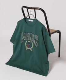 カレッジロゴ刺繍/オーバーサイズTシャツ