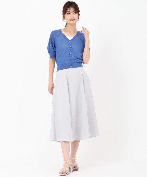 MISCH MASCH(ミッシュマッシュ)の「シアーカラーパフ袖カーディガン(カーディガン/ボレロ・レディース・ホワイト/ブラック/レッド/ブルー・フリ-)」の18枚目の写真