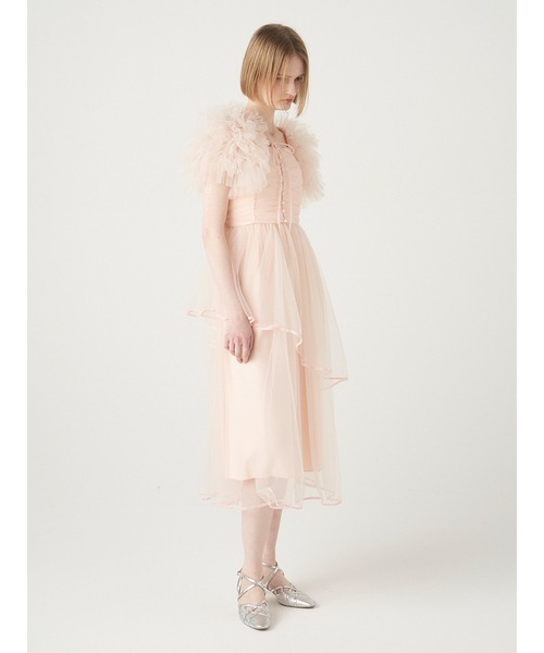 FURFUR(ファーファー)の「チュールボレロセットキャミドレス(ワンピース・レディース・ブラック/ブルー/ピンクベージュ・FREE)」の15枚目の写真