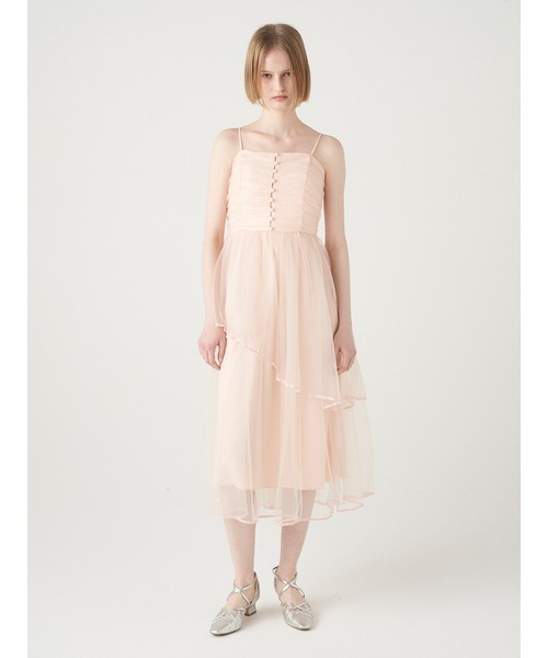 FURFUR(ファーファー)の「チュールボレロセットキャミドレス(ワンピース・レディース・ブラック/ブルー/ピンクベージュ・FREE)」の16枚目の写真