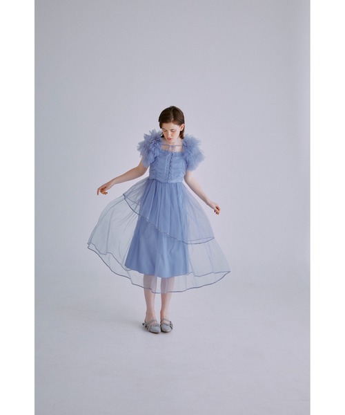 FURFUR(ファーファー)の「チュールボレロセットキャミドレス(ワンピース・レディース・ブラック/ブルー/ピンクベージュ・FREE)」の11枚目の写真