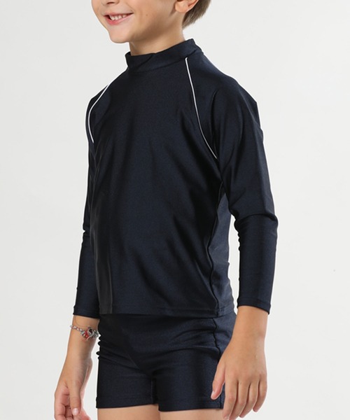 水着・ラッシュガード monogram ラインデザイン 長袖ラッシュガード水着 culb85（水着）｜c.u.l