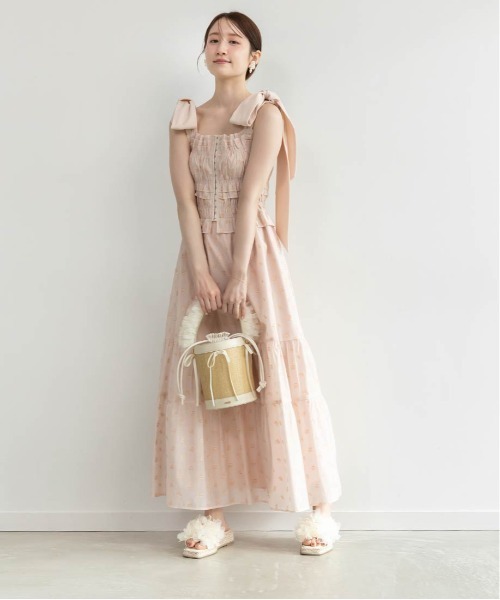 2WAYチュールフリルハンドルカゴバッグ（ハンドバッグ）｜RANDA