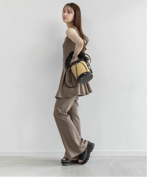 2WAYチュールフリルハンドルカゴバッグ（ハンドバッグ）｜RANDA