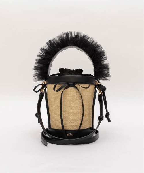 R*♡様 RANDA 2wayチュールフリルハンドルカゴバッグ 2WAYチュールフリルハンドルカゴバッグRANDA公式サイト