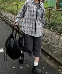 Chikashitsu +(`JVcvX)́yChikashitsu{zwashing check shirt / y`JVcvXzEHbVO`FbNVc(Vc/uEX)