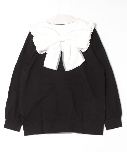 Ank Rouge（アンクルージュ）の「おリボンBIGパーカー（Tシャツ/カットソー・レディース・ブラック/ピンク/ホワイト・M）」の16枚目の写真