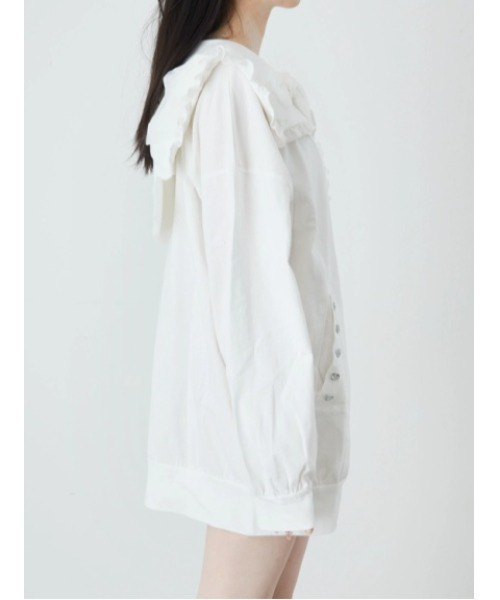 Ank Rouge（アンクルージュ）の「おリボンBIGパーカー（Tシャツ/カットソー・レディース・ブラック/ピンク/ホワイト・M）」の21枚目の写真