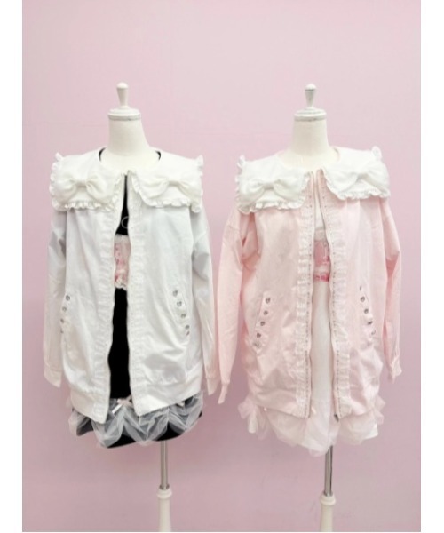 Ank Rouge（アンクルージュ）の「おリボンBIGパーカー（Tシャツ/カットソー・レディース・ブラック/ピンク/ホワイト・M）」の18枚目の写真