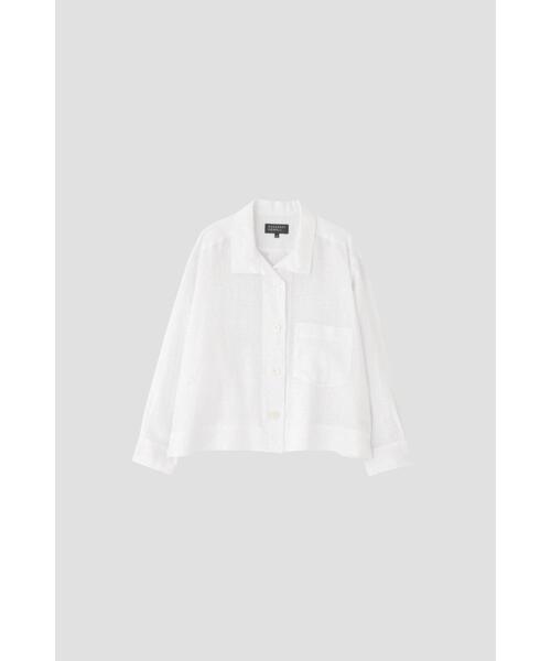 MARGARET HOWELL(マーガレットハウエル)の「LINEN VOILE(シャツ/ブラウス・レディース・ブルー系その他5/ベージュ系その他2/ホワイト・2/1/3)」の17枚目の写真