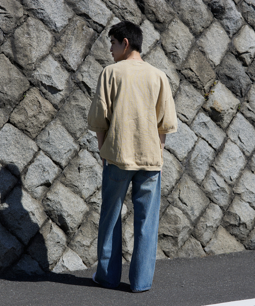 JOURNAL STANDARD J.S HOMESTEAD（ジャーナルスタンダードホームステッド）の「J.S.Homestead / オーバーラージ ポンチョ ショートスリーブTシャツ（Tシャツ/カットソー・メンズ・チャコールグレー/ブラック/ライトグリーン/ベージュ・FREE）」の16枚目の写真