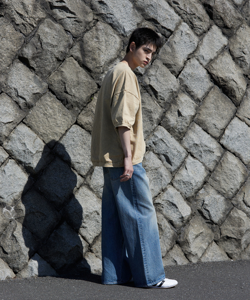 JOURNAL STANDARD J.S HOMESTEAD（ジャーナルスタンダードホームステッド）の「J.S.Homestead / オーバーラージ ポンチョ ショートスリーブTシャツ（Tシャツ/カットソー・メンズ・チャコールグレー/ブラック/ライトグリーン/ベージュ・FREE）」の17枚目の写真
