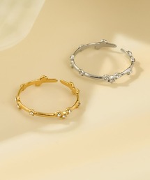 blackdia ocean（ブラックダイヤオーシャン）の「blackdia ocean ランダムジルコニア ナローリング（リング）」