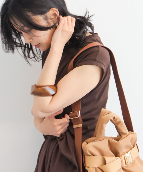 BARNYARDSTORM（バンヤードストーム）の「BARNYARDSTORM / ウッドバングル 【『ネルソンさん』YouTubeご紹介アイテム】（バングル/リストバンド・レディース・ブラウン・FREE）」の3枚目の写真