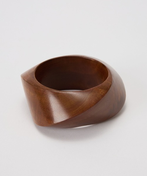 BARNYARDSTORM（バンヤードストーム）の「BARNYARDSTORM / ウッドバングル 【『ネルソンさん』YouTubeご紹介アイテム】（バングル/リストバンド・レディース・ブラウン・FREE）」の5枚目の写真