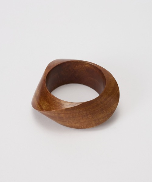 BARNYARDSTORM（バンヤードストーム）の「BARNYARDSTORM / ウッドバングル 【『ネルソンさん』YouTubeご紹介アイテム】（バングル/リストバンド・レディース・ブラウン・FREE）」の7枚目の写真