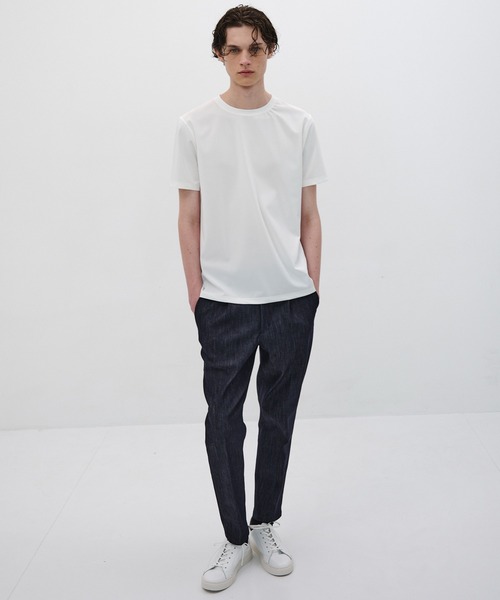 UNITED TOKYO（ユナイテッドトウキョウ）の「QUICKDRY レギュラーTシャツ　日本製｜コンパクトT｜高機能｜速乾（Tシャツ/カットソー・メンズ・ホワイト/ダークグレー/ブラック/カーキ/グレイッシュベージュ/ライトグレー・1/2/3/4）」の19枚目の写真