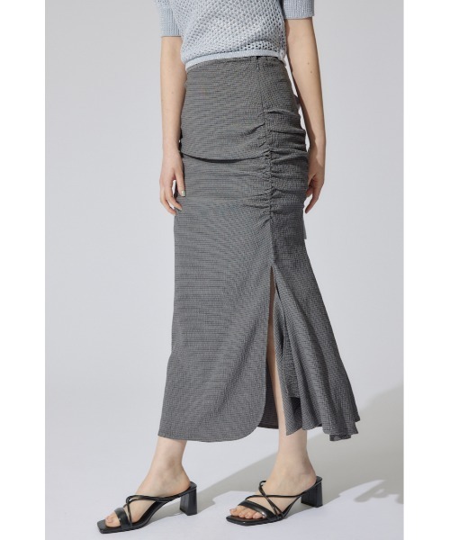 rienda（リエンダ）の「【AKB48 水島美結さん着用アイテム】ギャザーマーメイドジャストウエストスカート マーメイドスカート（スカート・レディース・グレー/マルチ/ブラック/ベージュ・SMALL/MEDIUM）」の15枚目の写真