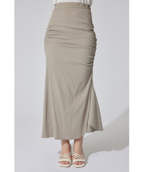 rienda（リエンダ）の「【AKB48 水島美結さん着用アイテム】ギャザーマーメイドジャストウエストスカート マーメイドスカート（スカート・レディース・グレー/マルチ/ブラック/ベージュ・SMALL/MEDIUM）」の22枚目の写真