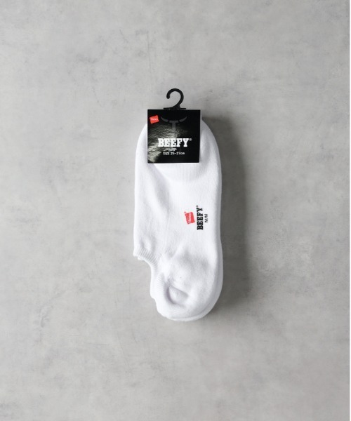 HANES(ヘインズ)の「【HANES】BEEFYAソックス2P(ソックス/靴下・メンズ・ブラック/ホワイト・フリー)」の1枚目の写真