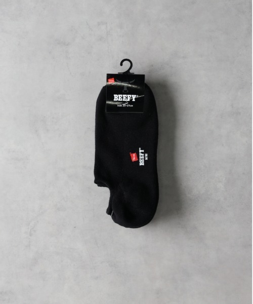 HANES(ヘインズ)の「【HANES】BEEFYAソックス2P(ソックス/靴下・メンズ・ブラック/ホワイト・フリー)」の2枚目の写真