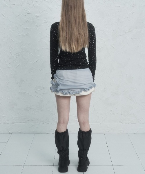 セール】【SETUP‐EXE】TINY STAR LACE TOP（Tシャツ/カットソー