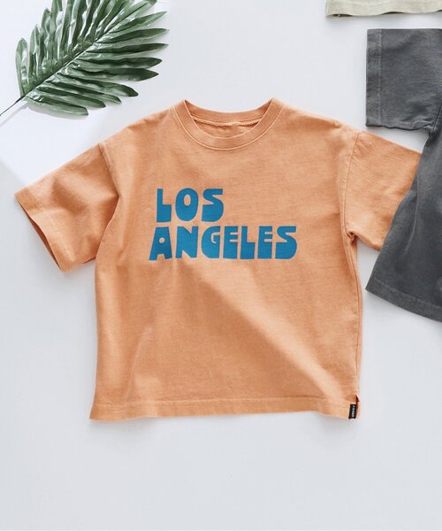 F.O.KIDS(エフオーキッズ)の「【リンク/ジュニア対応】5色5柄ガーメントダイ半袖Tシャツ(Tシャツ/カットソー・キッズ・ベージュ/チャコール/オレンジ/ブルー/ライム・80/90/100/110/120/130/140/150/160)」の5枚目の写真