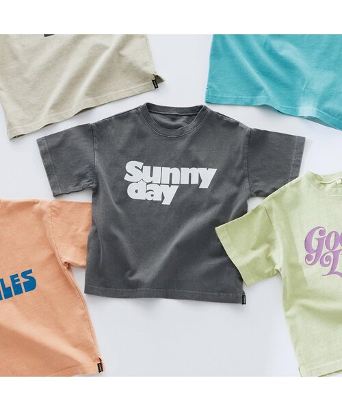 F.O.KIDS(エフオーキッズ)の「【リンク/ジュニア対応】5色5柄ガーメントダイ半袖Tシャツ(Tシャツ/カットソー・キッズ・ベージュ/チャコール/オレンジ/ブルー/ライム・80/90/100/110/120/130/140/150/160)」の9枚目の写真